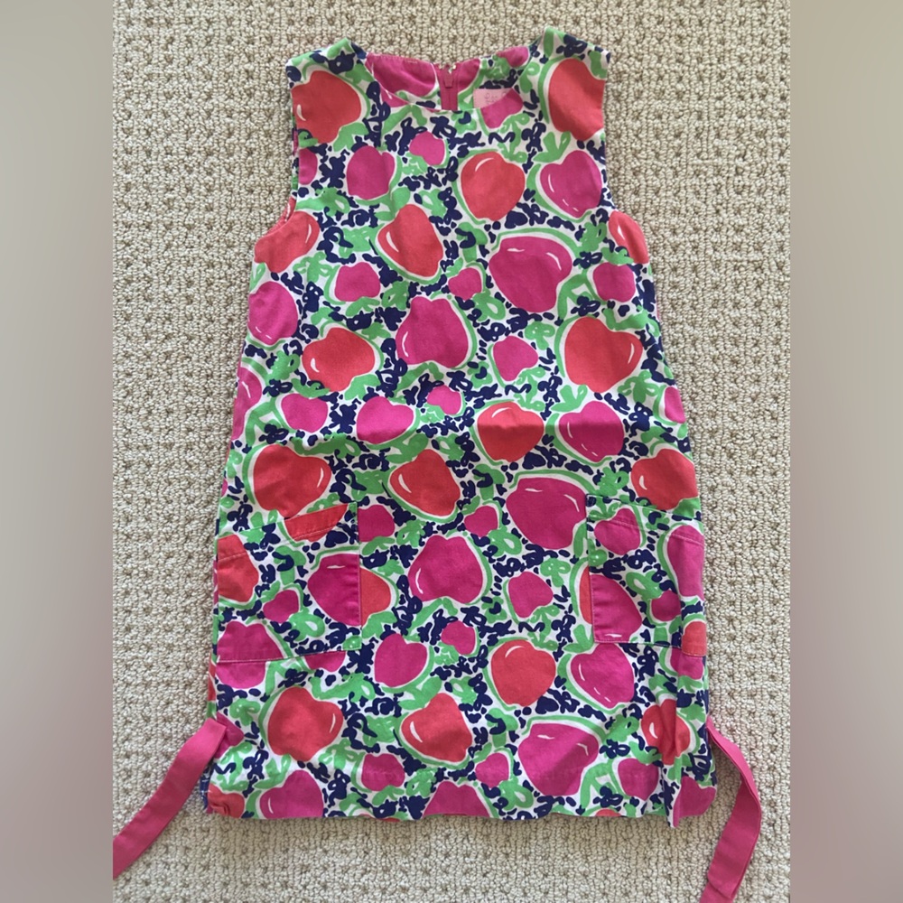 Lily Pulitzer Sleeveless Dress with Apple Print